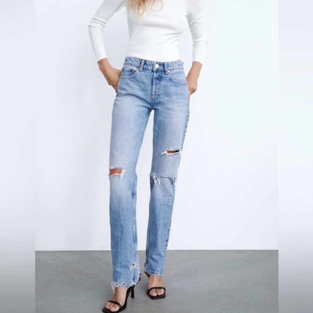 Mid Rise Denim Jeans